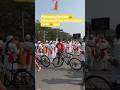 🚲🥳💐Punekar style welcoming 🏁