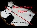 ✂ How  to Sew a Zipper. Sweatshirt.  Sewing Course. ✂ Jak wszyć zamek błyskawiczny /ekspres do bluzy