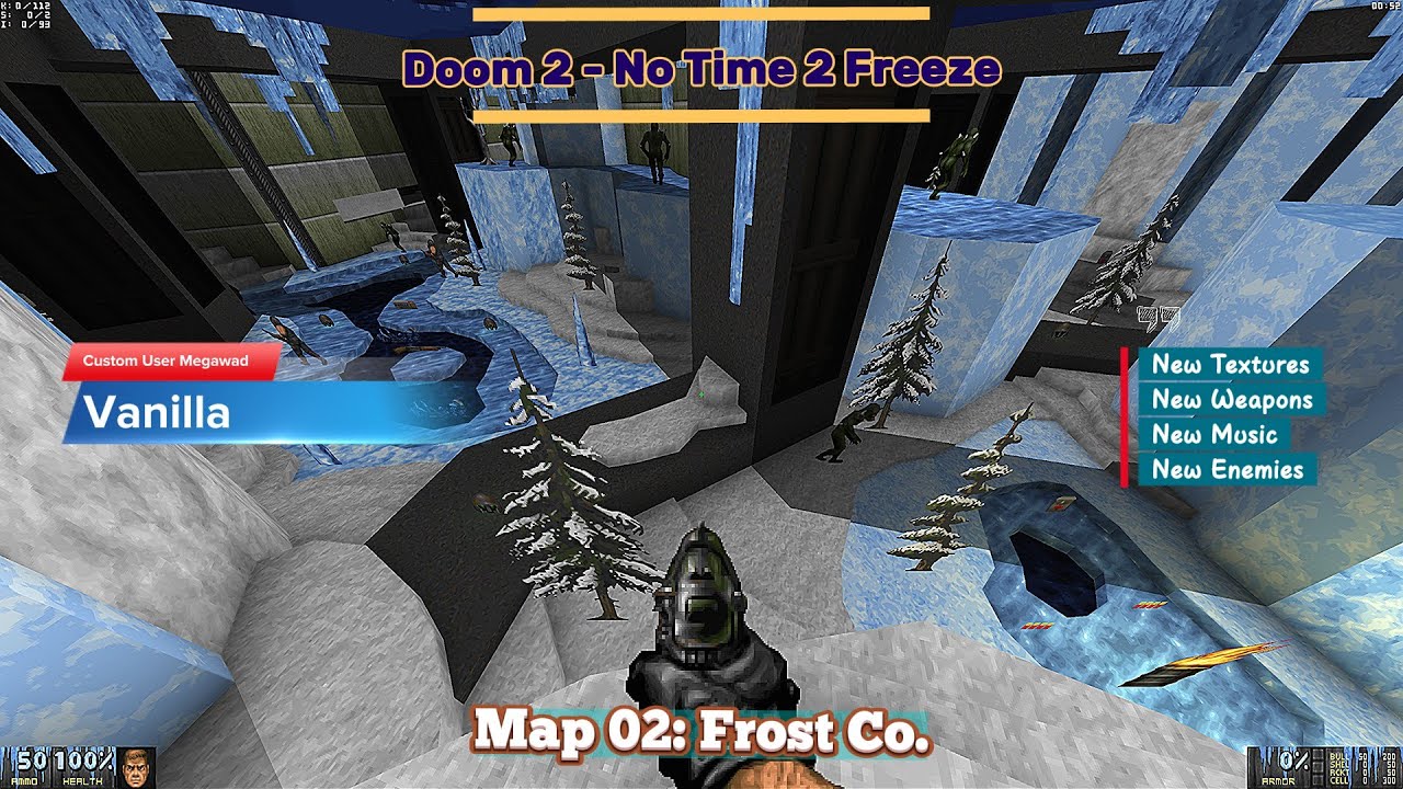 Doom II - [No Time 2 Freeze] - Map: #02 - Frost Co. - [4K60ᶠᵖˢ]Frost Co.