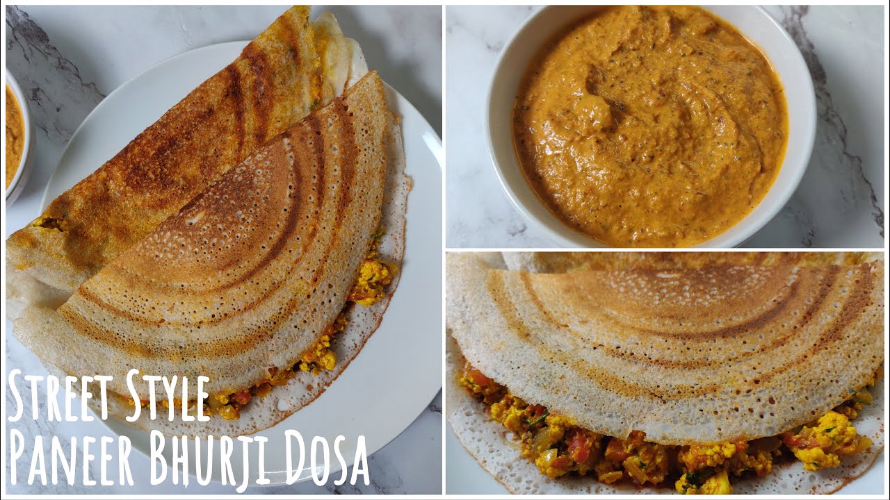 Paneer Bhurji Dosa Recipe | Paneer Dosa | Street Style Paneer Dosa | Paneer Bhurji | Best Bites