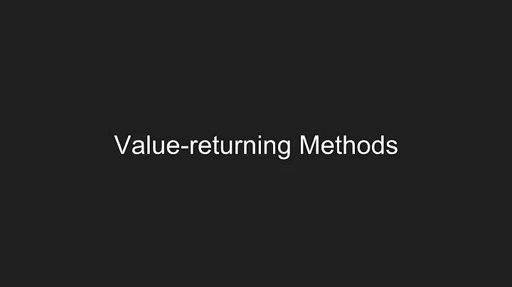 Value-returning methods in C#
