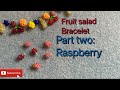 Tiny beaded raspberry tutorial. Beaded fruit salad bracelet tutorial part two.