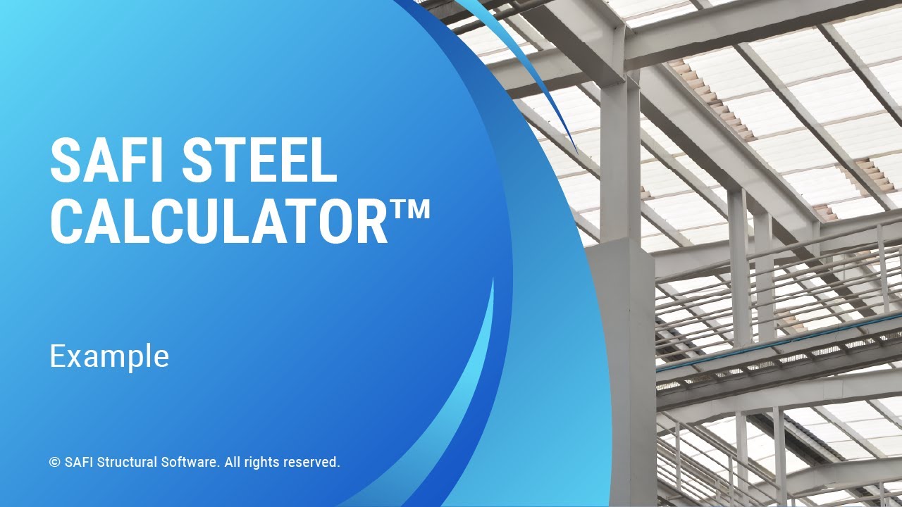 Steel Calculator™ Software - Example