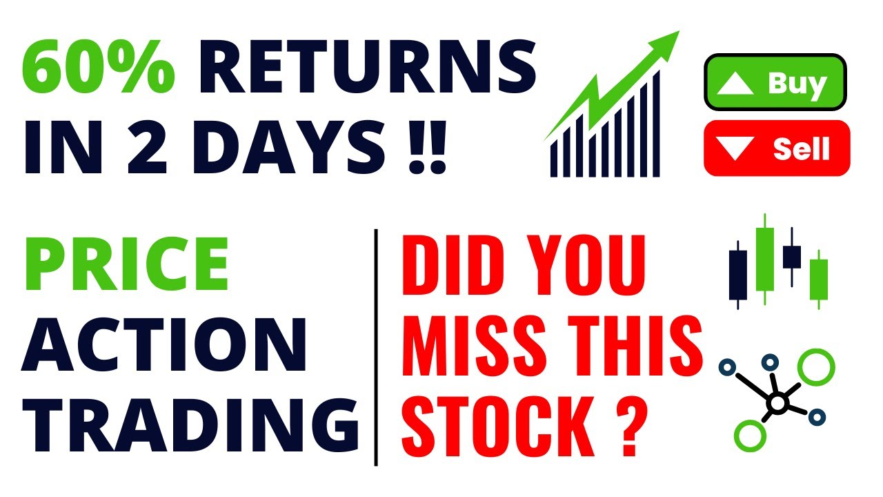 THIS STOCK HAS GIVEN 60% RETURNS IN 2 DAYS ! PRICE ACTION TRADING ...