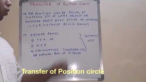 2nd mate orals and written:TRANSFER OF POSITION CIRCLE