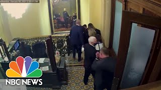 Impeachment Managers Show Video Of Pence Being Rushed Away From Capitol Rioters | NBC News