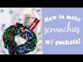 How to make a scrunchie with a SECRET POCKET! DIY stash scrunchie