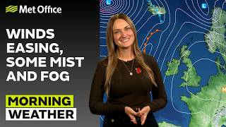 29/10/2026 - Winds Easing  - Morning Weather Forecast UK - Met Office Weather