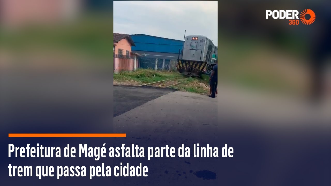 Prefeitura de Magé asfalta parte da linha de trem que passa pela cidade