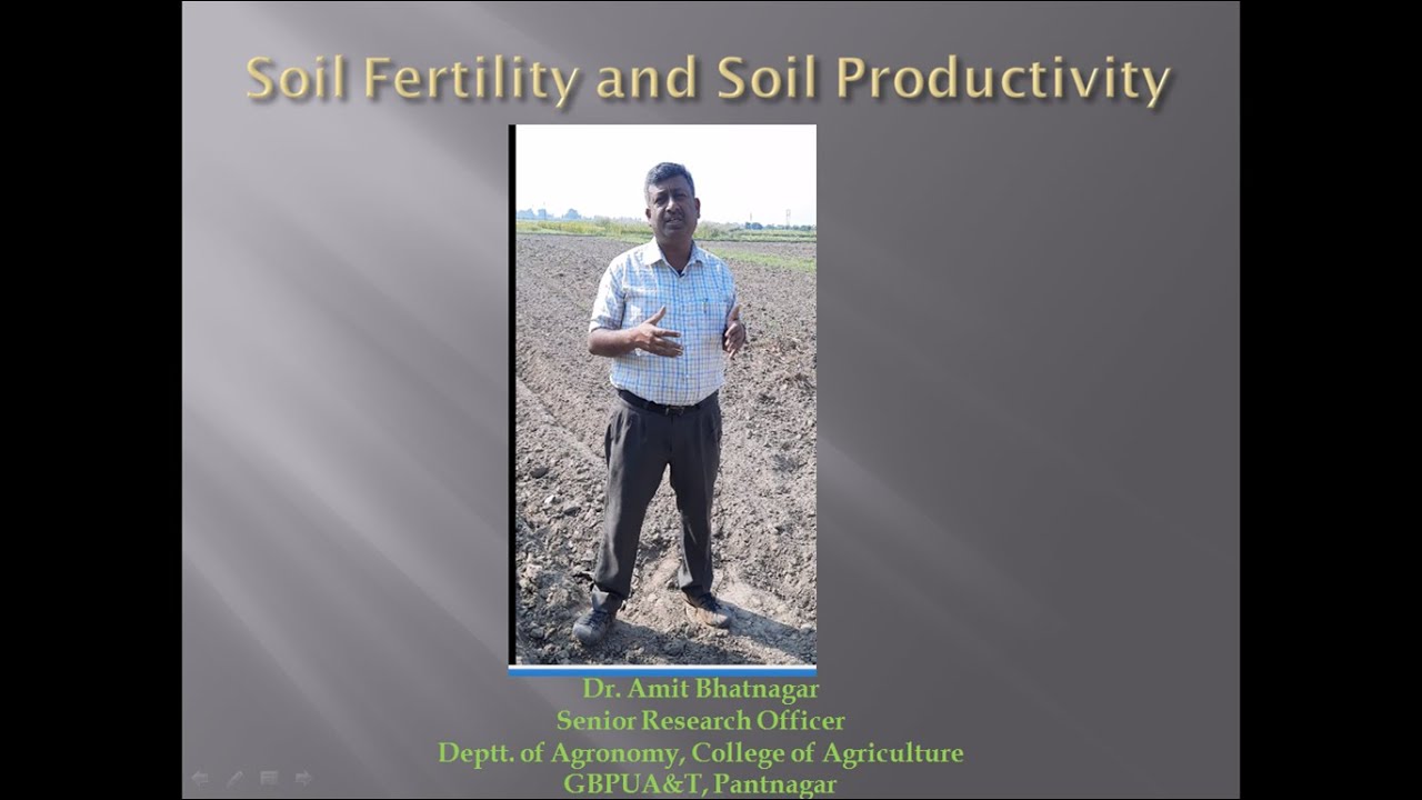 Soil Fertility and Soil Productivity YouTube