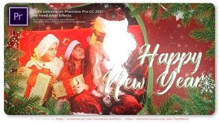 Premiere Pro Template: Merry Christmas Original Slideshow + Free Font screenshot 5