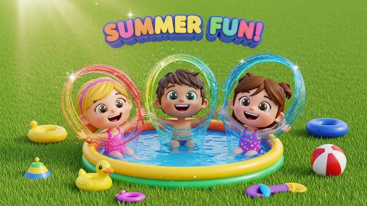 Colorful Splash Time Rhyme | Fun Kids Song | Playful Preschool Sing Along