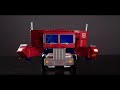 Transformers autoconverting optimus prime built by robosen