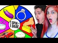 Spinning a Wheel & Doing Whatever it Lands on Challenge w/ Girlfriend!