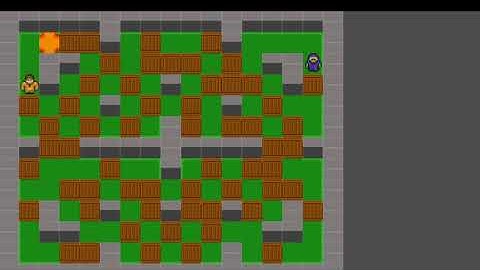 Godot Bomberman 2 Players gameplay