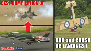 BEST COMPILATION of BAD (and CRASH) RC LANDINGS #3