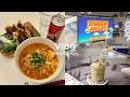 疲れた体に沁みる退勤後の辛ラーメン🍜🥟飲み物を準備してゲーム開始🎮stardewvalley🌳簡単ご飯🍳
