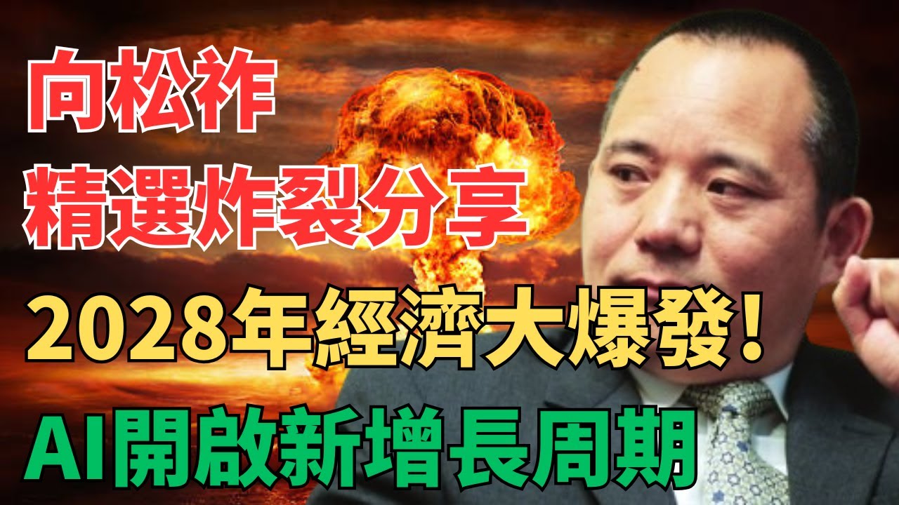 向松祚解读通缩、资产缩水、消费不足,各种政策也无法扭转颓势!2029年智能奇点临近,向松祚深度解析: 从算力算法到数据创新,人工智能如何重塑 ...