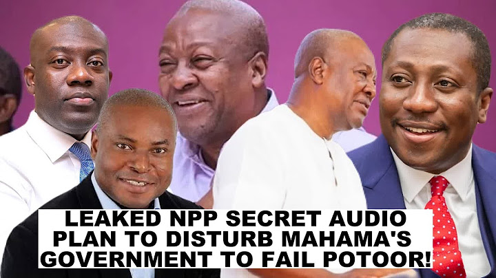 BREAKING! NPP Secret Leaked Audio Planning To Disrupt  Pres.. Mahama's Government To Fail Eeei NPP!