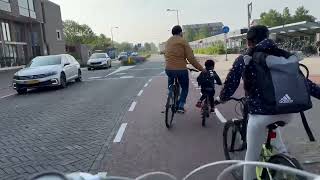 Driving a bike in Netherlands #netherlands