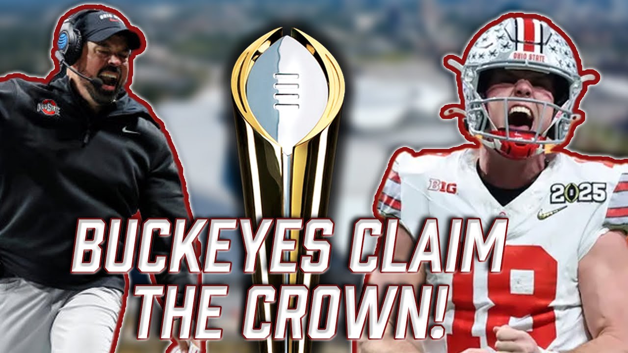 BUCKEYES CLAIM THE CROWN! Ohio State vs Notre Dame CFP National ...