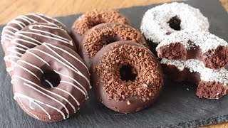 Donut (rice flour chocolate donut) | HidaMari Cooking&#39;s recipe transcription