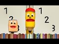 Cómo Dibujar Los Números 1 2 y 3 Para Niños - Videos Infantiles Educativos - Jack El Lápiz Escritor