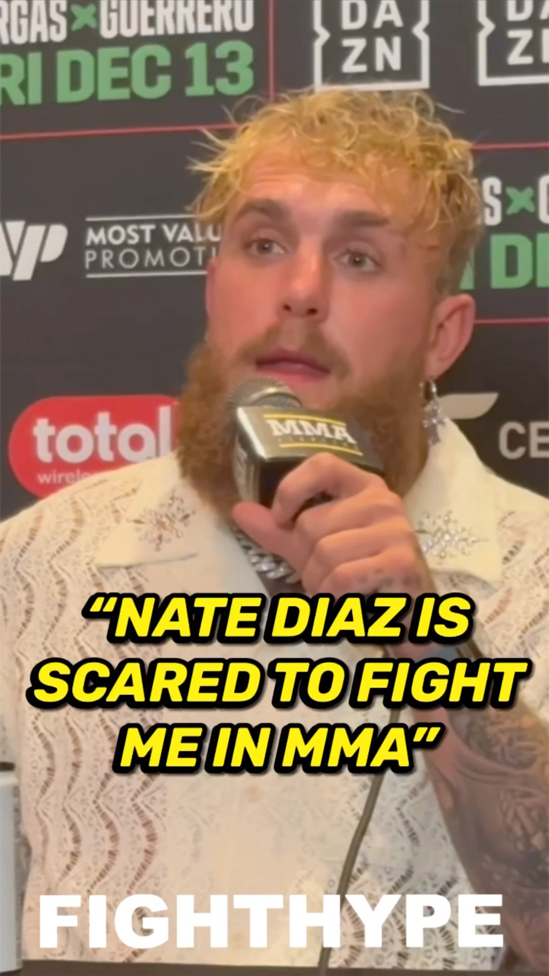 “NATE DIAZ IS SCARED TO FIGHT ME IN MMA” - Jake Paul DISSES Nate Diaz