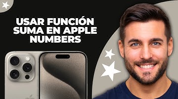 Cómo Usar la Función SUMA en Apple Numbers