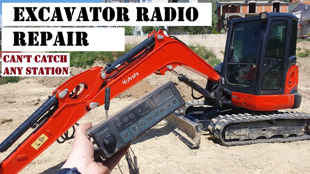 Excavator radio can't find any radio stations - Can I fix it?