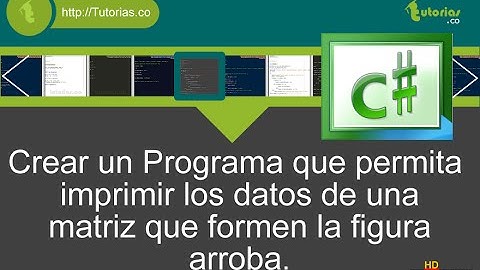 arrays – visualStudio c# (imprimir datos figura arroba)