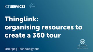 Thinglink - organising resources for a 360 tour