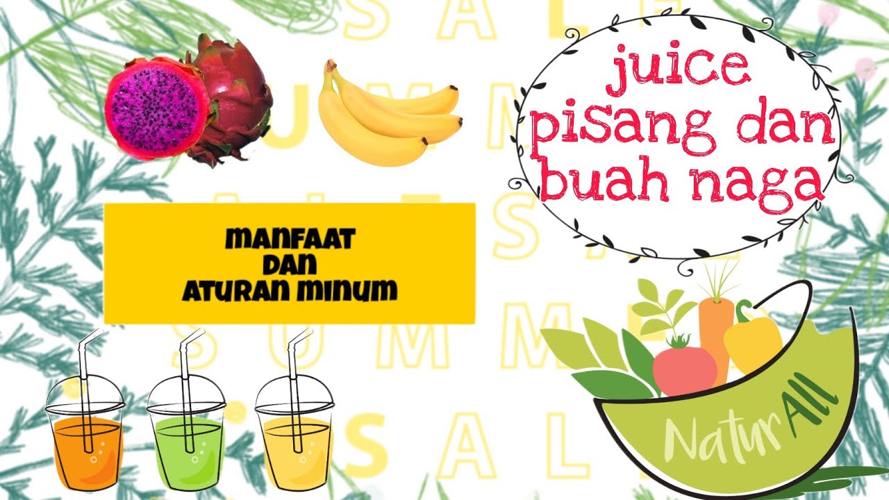 juice pisang dan buah naga jus detox diet pemula YouTube