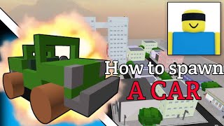 How to spawn a VEHICLE in Jujutsu Shenanigans