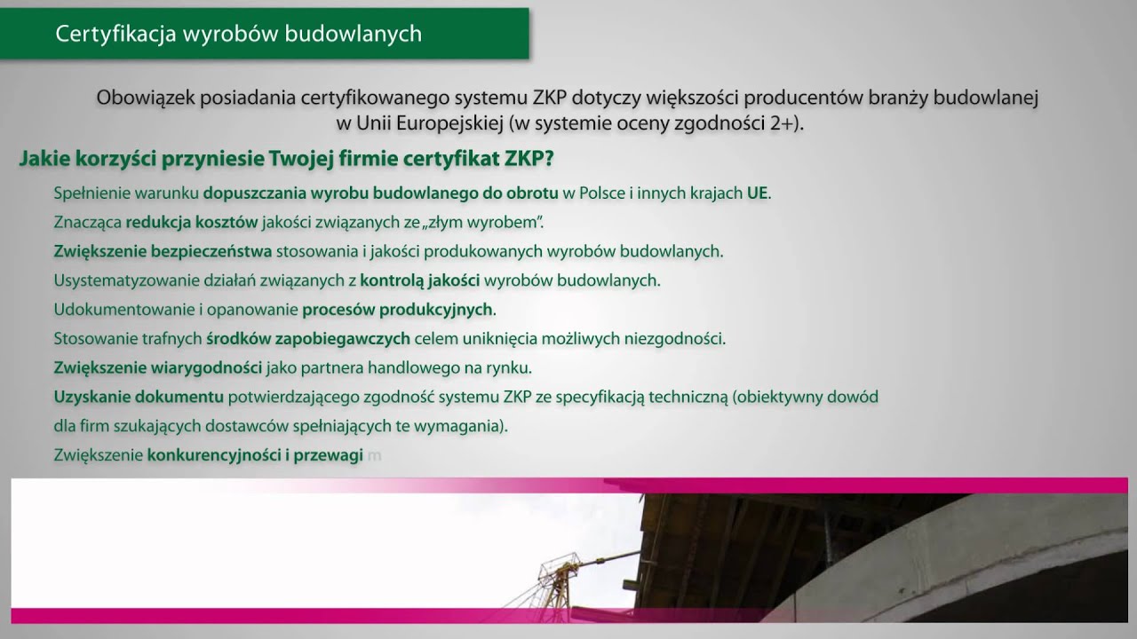 Zakładowa Kontrola Produkcji dla Producentów wyrobów budowlanych. DEKRA Certification.
