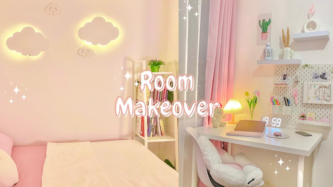 Dekorasi Kamar | Pink, Cozy & Aesthetic #RoomMakeover - YouTube