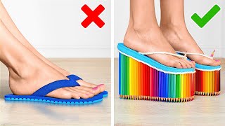 素敵な靴のアイディアと便利な足用ライフハック