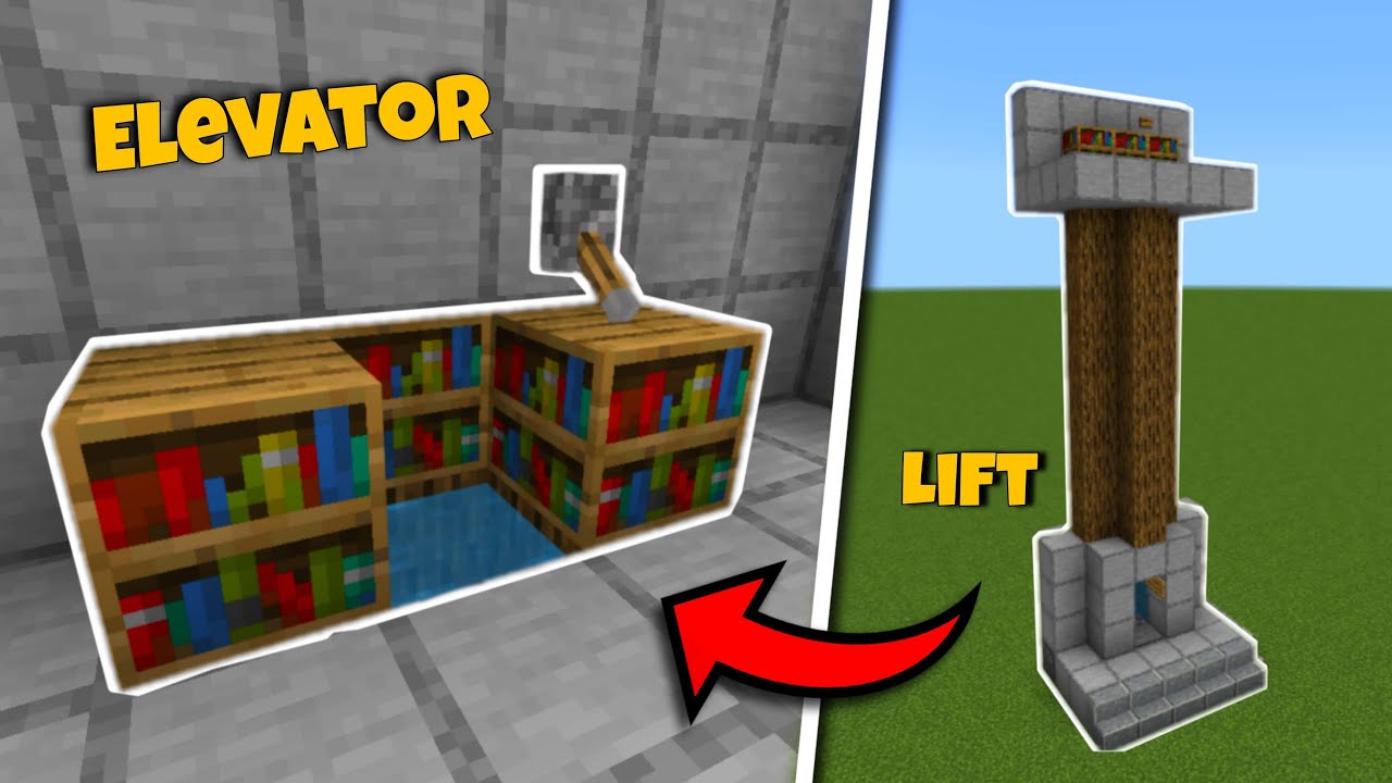 Cara Mudah Membuat Elevator Lift Work Di Minecraft PE | Tutorial MCPE ...