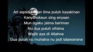 Nadhom Aqoidul Iman,Sunda
