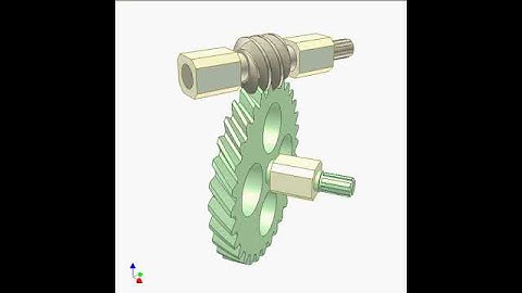 Worm and external gear