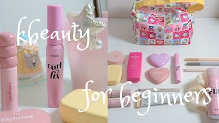 $100 MAKEUP KIT for beginners! 🐰🎀 full face try-on, the best easy to use kbeauty products! 💛