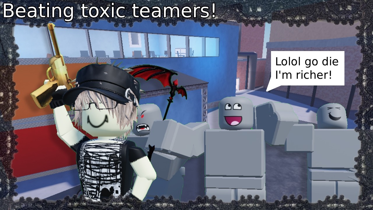 Beating Four Toxic Teamers in MM2 (I GOT BANNED)