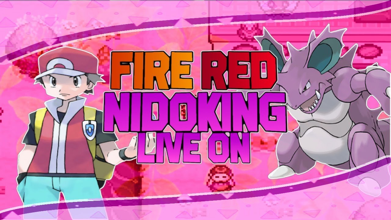 ZERANDO POKÉMON FIRE RED APENAS NIDOKING •LIVE ON• YouTube