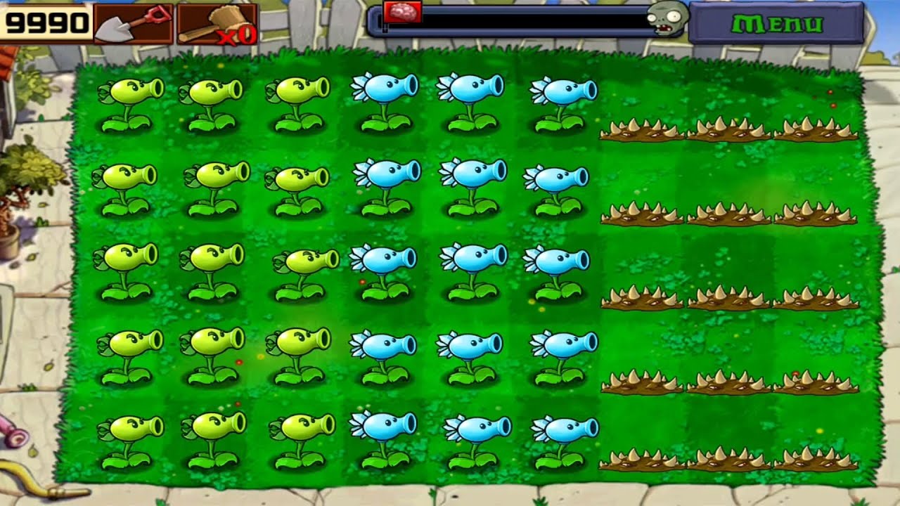 Plants Vs Zombies | Last Stand Day | Plants Vs All Zombies Gameplay Full HD 1080p 60fps