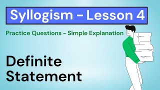 Syllogism - Definite statement | Lesson 4