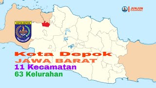 Kota Depok, Jawa Barat, 11 Kecamatan, 63 Kelurahan