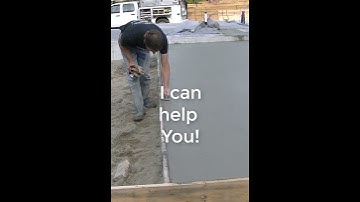 Helping You Learn How To Work With Concrete (Pouring & Finishing) #Shorts