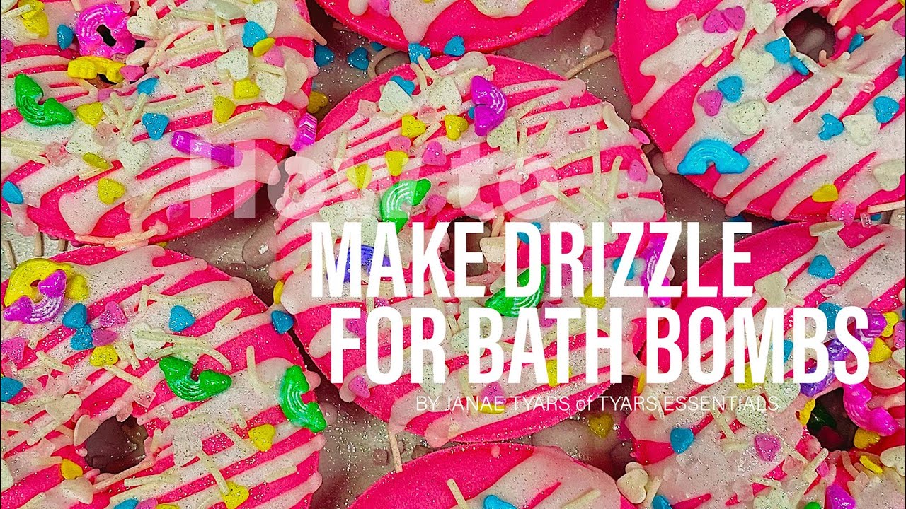 How to Make Bath Bomb Drizzle Frosting - YouTube