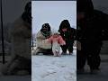 FAMILY OF 3 GETS TRAPPED IN A SNOWSTORM #funny #shorts
