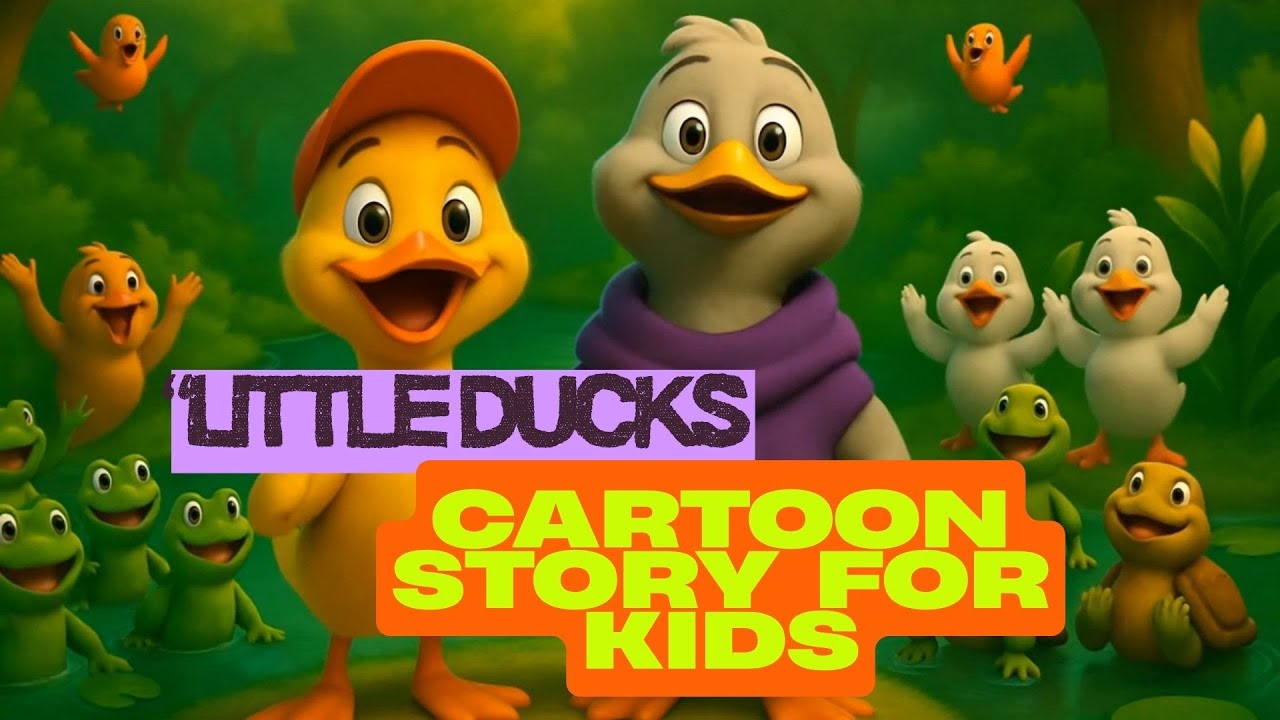 Little Ducks Cartoon story | Cute Duck story in hindi | duck cartoon movie | duck cartoon hindi